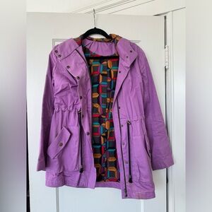 Purple anorak jacket